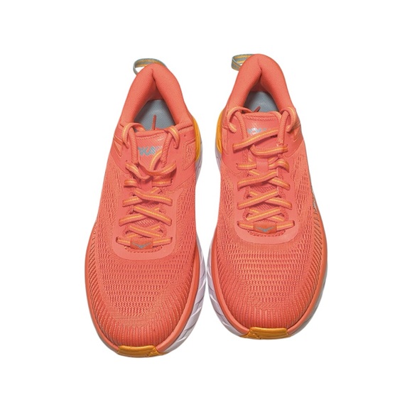 NEW HOKA ONE ONE Womens Bondi 7 Mesh Camellia Coastal Trainers 7 - Picture 5 of 9